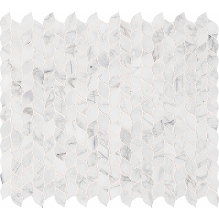 Msi Calacatta Blanco 12 In. X 13 In. X 10 Mm Polished Marble Mesh-Mounted Mosaic Tile, 10PK ZOR-MD-0125